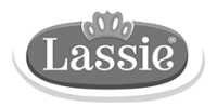 Lassie logo zwart wit